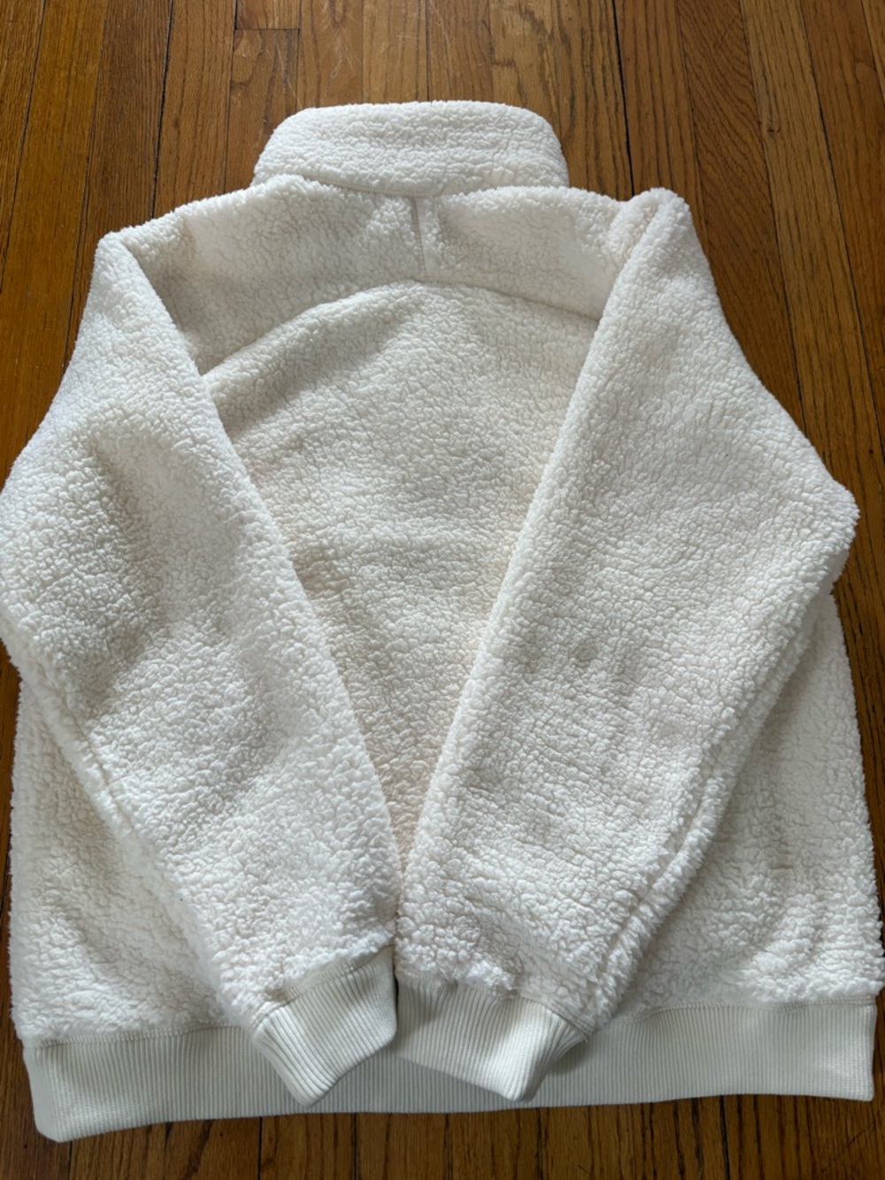 Women's GOAT brand Cream Sherpa Zip-Front Jacket - Picture 8 of 8